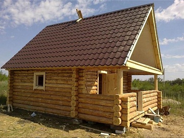 Баня 4 на 5 с туалетом 20 м²