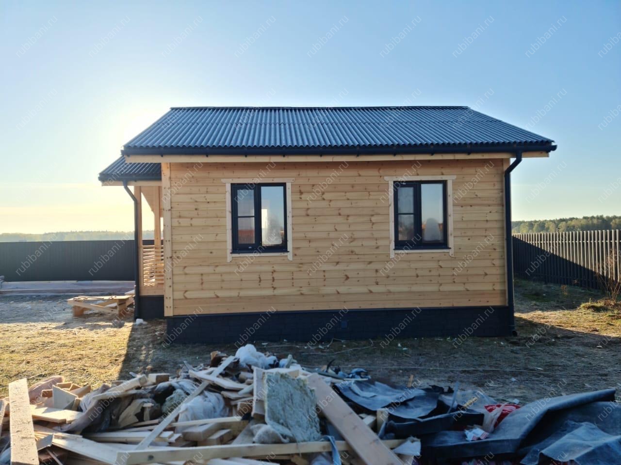 Баня под ключ 7х7 с крыльцом — фото 7 Баня под ключ 7х7 с крыльцом — фото 7