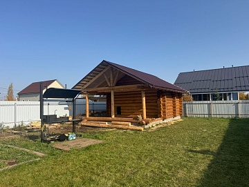 Баня 5×8 с террасой, 25 м²