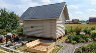 Баня 3 на 5 с туалетом 15 м²
