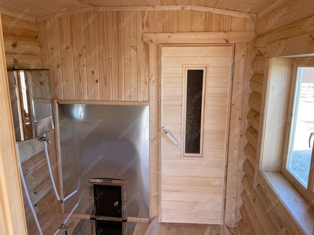 Перевозная баня из оцилиндрованного бревна — фото 5 Перевозная баня из оцилиндрованного бревна — фото 5