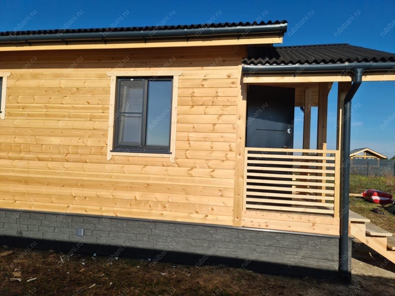 Баня под ключ 7х7 с крыльцом — фото 6 Баня под ключ 7х7 с крыльцом — фото 6