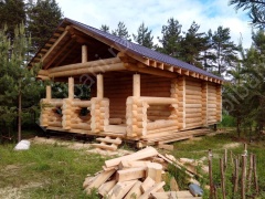 Баня с летней террасой 30 м²