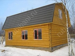 Дом 6×8 м в лапу, 48 м²