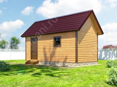 Баня из бруса 3×6 (Б-10), 18 м²
