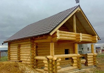 Баня с летней террасой 30 м²