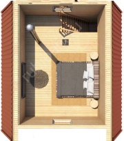 Дом-баня 6×6, 36 м²