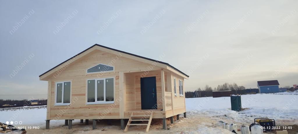 Баня из бруса под ключ с печкой — фото 1 Баня из бруса под ключ с печкой — фото 1