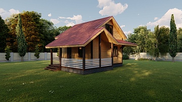 Баня из бруса 6×9 (Б-115), 95 м²