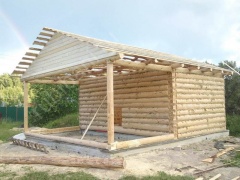 Дом 6×5 м в лапу, 30 м²