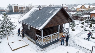 Баня 6×6 под ключ, 36 м²
