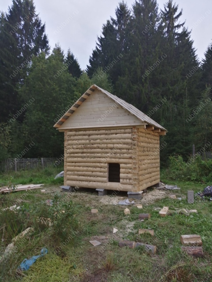Баня 3 на 3, сруб в лапу — фото 1 Баня 3 на 3, сруб в лапу — фото 1
