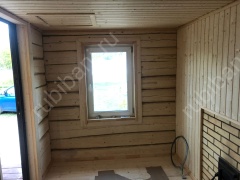 Баня с выносом под веранду 20 м²