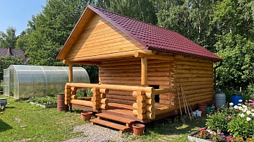Баня 5 на 5 с беседкой 35 м²