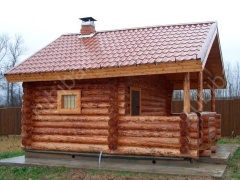 Баня 5×3 с террасой, 15 м²