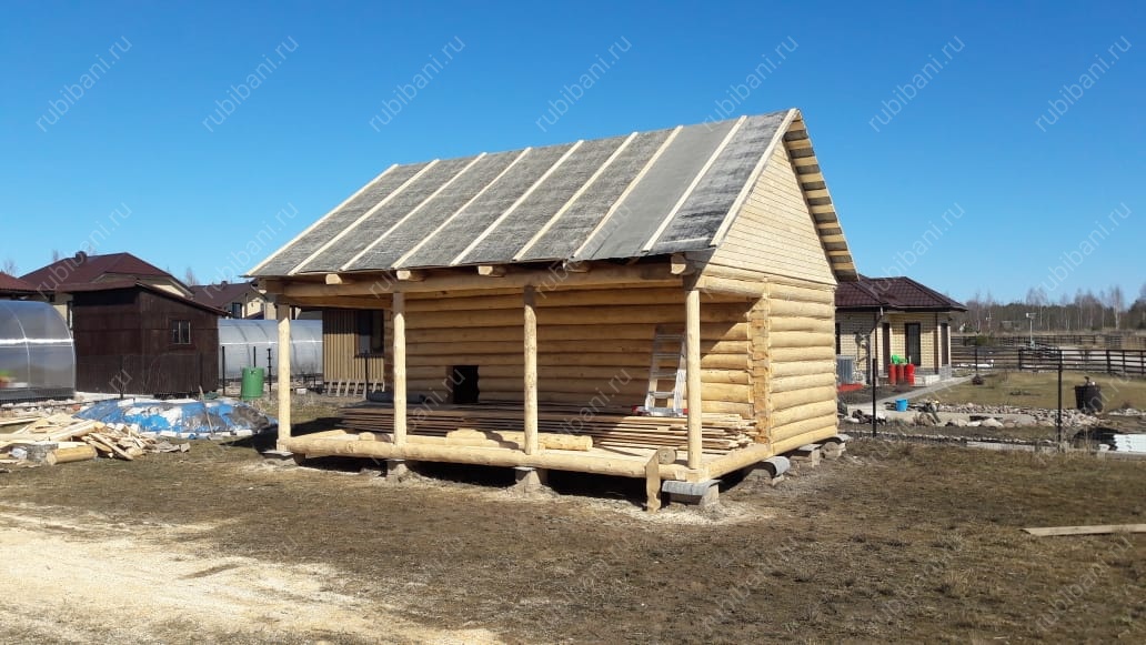 Дом с террасой, сруб в лапу — фото 4 Дом с террасой, сруб в лапу — фото 4