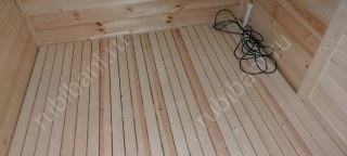 Баня из бруса 6×4 с крыльцом (Б-22), 24 м²