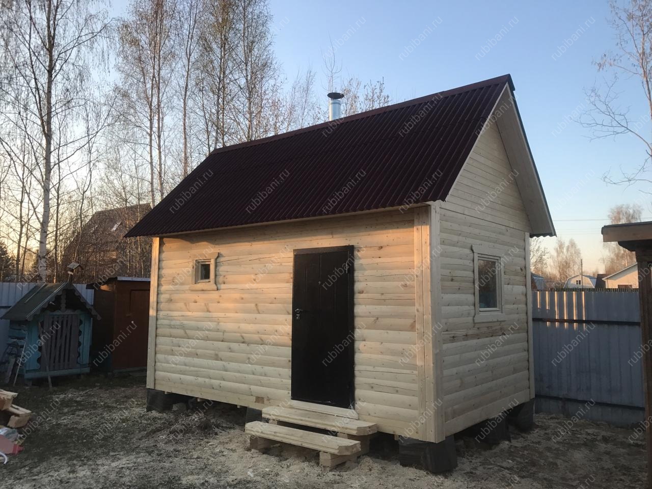 Баня из бруса 3 на 5 — фото 1 Баня из бруса 3 на 5 — фото 1