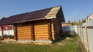 Баня 5×8 с террасой, 25 м²