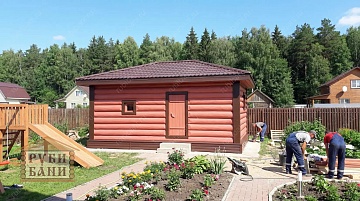 Баня 6 на 6 одноэтажная 36 м²