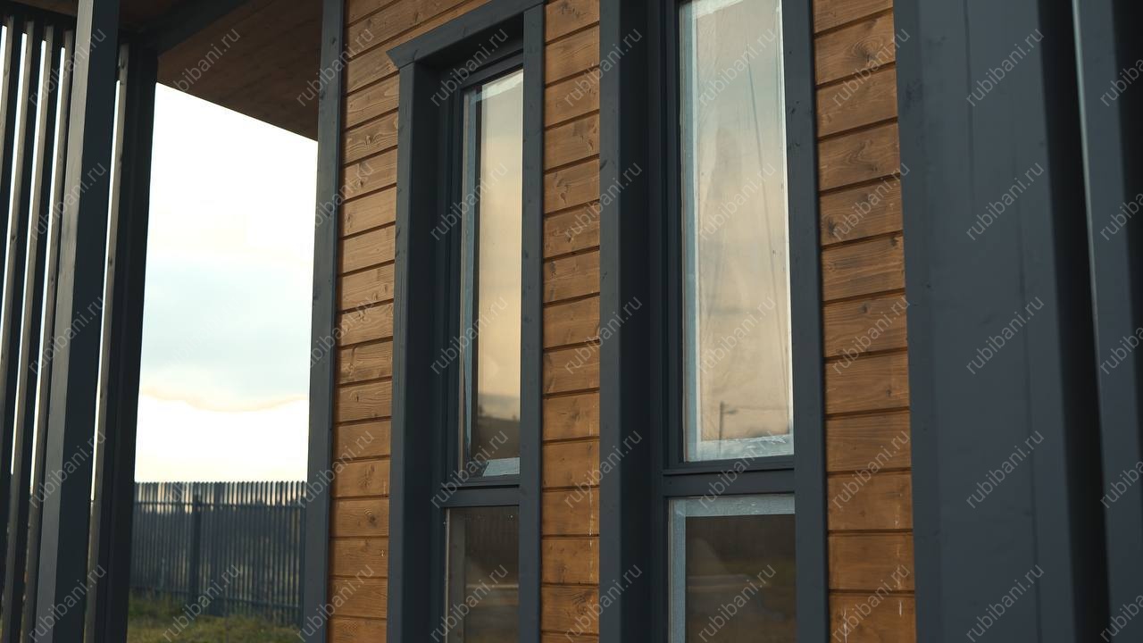 Баня из бруса 5 на 8 с террасой по проекту Б - 144 — фото 5 Баня из бруса 5 на 8 с террасой по проекту Б - 144 — фото 5