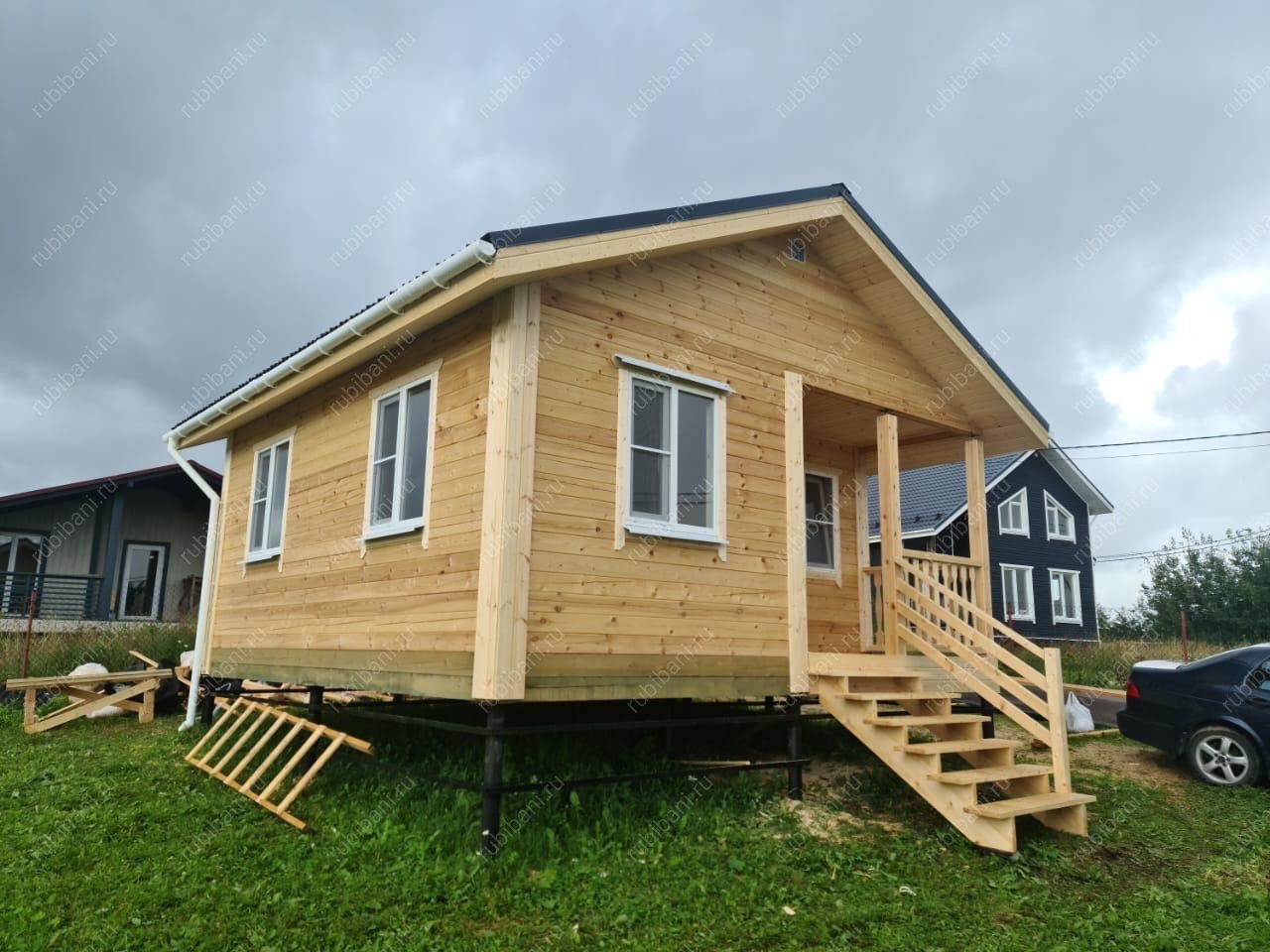 Баня из бруса 6 на 6 с верандой купить недорого — фото 1 Баня из бруса 6 на 6 с верандой купить недорого — фото 1