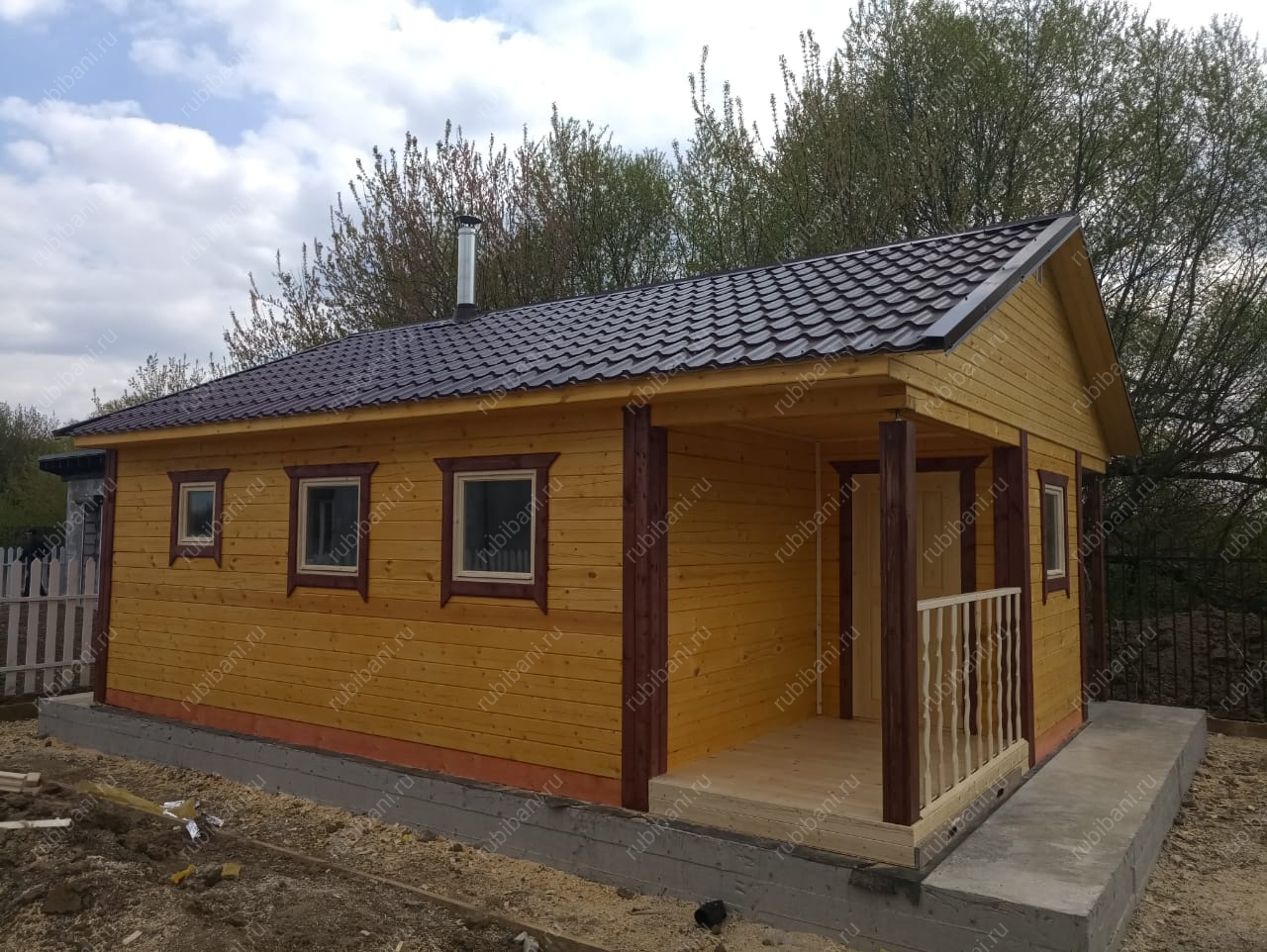 Баня из бруса 6 на 5 — фото 1 Баня из бруса 6 на 5 — фото 1