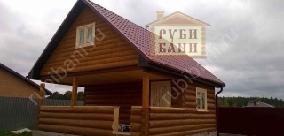 Дом-баня 6×4 с террасой, 24 м²