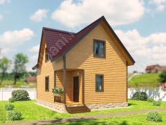 Баня из бруса 6×8 (Б-66), 48 м²